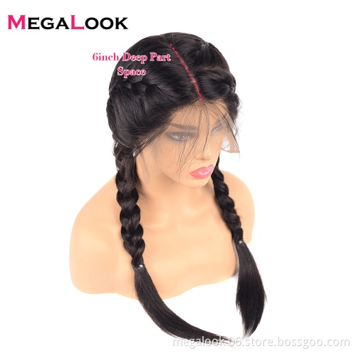 Vietnamese Fashion 13*6 Lace  Wefts Custom Virgin Back Dark Rooted Human Hair Wigs
